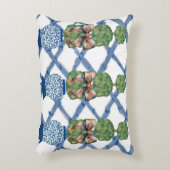 チノワセリーブルージンジャーバー アクセントクッション (正面(垂直))