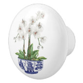 チノワセリーホワイトオーキッド セラミックノブ (右)