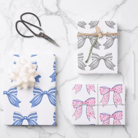 チノワセリー水彩弓ラッピング紙 ラッピングペーパーシート (正面)