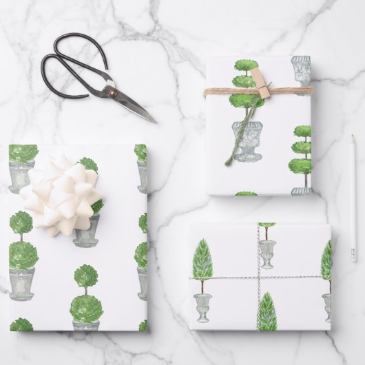 チノワセリー水彩毛皮包み紙 ラッピングペーパーシート (正面)