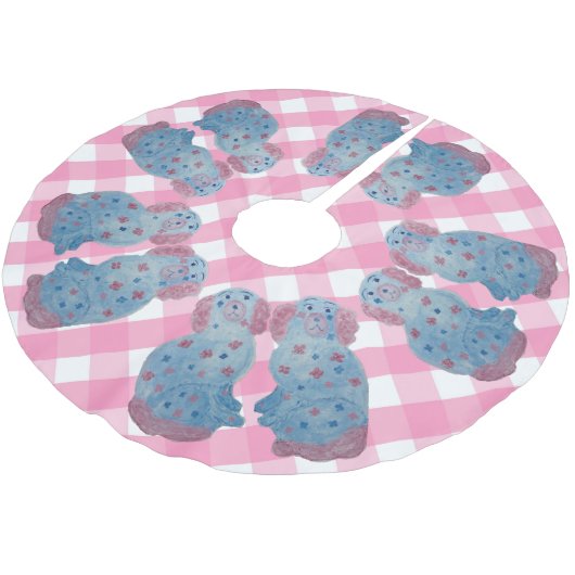 チノワセリー（犬）スタッフォードドッグズドッグ  ブラッシュドポリエステルツリースカート (アングル)