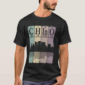 チノ周期表元素 チノ カリフォルニア レトロ Tシャツ