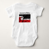 チノRangatiratangaの旗両側 ベビーボディスーツ (裏面)