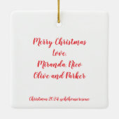 チハウスレスキュー2024クリスマスオーナメント セラミックオーナメント (裏面)