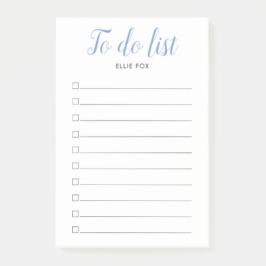 チパーソナライズされたェックボックスTo-Doリストのスクリプト化 ポストイット (正面)