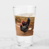 チパーソナライズされたキン – ファームライフシリーズ – ガラス  タンブラーグラス (正面)