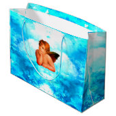 チパーソナライズされたャオベラチェルブエンジェル ラージペーパーバッグ (裏面アングル)