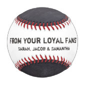 チパーソナライズされたャルクボード、父の日。 野球ボール (裏面)