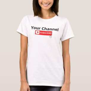 チパーソナライズされたャンネル購読Tシャツ Tシャツ