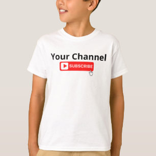 チパーソナライズされたャンネル購読Tシャツ Tシャツ