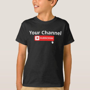 チパーソナライズされたャンネル購読Tシャツ Tシャツ