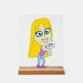 チビと子犬 アクリルサイン (正面)