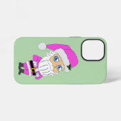 チビサンタのピンクスーツ iPhoneケース (裏面横)