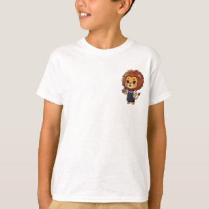 チビバーバー ライオン アーティスト キッズ Tシャツ