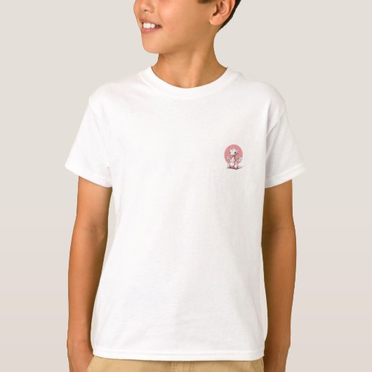 チビピンクドラゴン キッズ Tシャツ (正面)