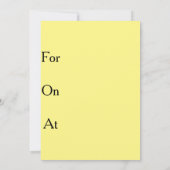 チビーパーティの招待状 招待状 (裏面)