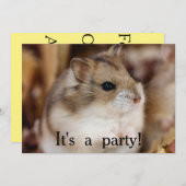 チビーパーティの招待状 招待状 (正面/裏面)