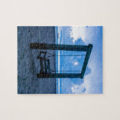 チビー島ビーチ海フロント夕べ ジグソーパズル (横)