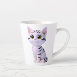 チビ白トラ猫 カフェラテマグ