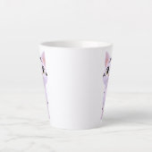 チビ白トラ猫 カフェラテマグ (正面)