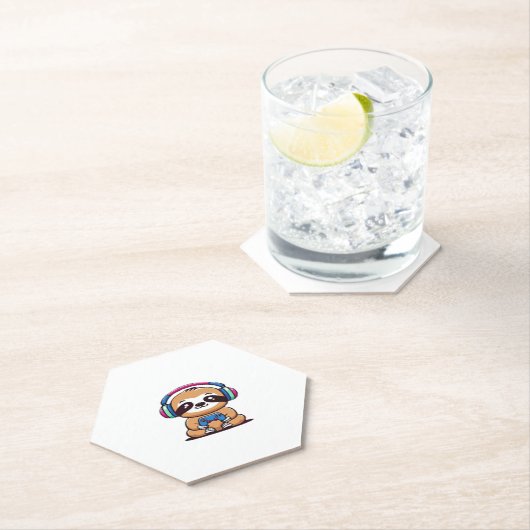 チビ（小さくかわいく書いた感じ）かわいいスロッスゲーマー – かわいいおもしろい動物と ペーパーコースター (インサイチュ)