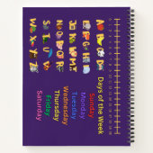 チビ（小さくかわいく書いた感じ）かわいいスロッスネームスクールグレード学のエイズ ノートブック (裏面)