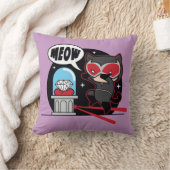 チビ（小さくかわいく書いた感じ）がダイヤを盗む猫 クッション (ブランケット)