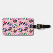 チビ(小さくかわいく書いた感じ)すごいの悪役の行動パターン ラゲッジタグ (正面横)