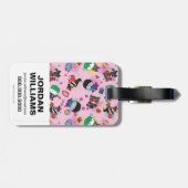 チビ(小さくかわいく書いた感じ)すごいの悪役の行動パターン ラゲッジタグ (裏面横)