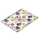 チビ(小さくかわいく書いた感じ)すごいヘロイン模様 ノートブック (左側)