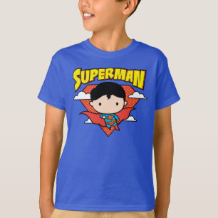 チビ(小さくかわいく書いた感じ)すごいマン水玉模様シールドと名前 Tシャツ