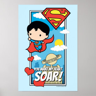 チビ(小さくかわいく書いた感じ)すごいマン – あなたが私のハートをSoar Valentineにす ポスター