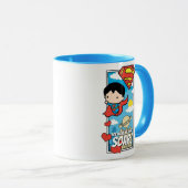 チビ（小さくかわいく書いた感じ）すごいマン – あなたが私のハートをSoar Valentineにす マグカップ (正面右)