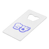 チビ（小さくかわいく書いた感じ）ちび日本の日本語ひらがな クレジットカード栓抜き (正面アングル)