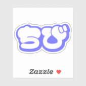 チビ（小さくかわいく書いた感じ）ちび日本の日本語ひらがな シール (シート)