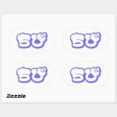 チビ(小さくかわいく書いた感じ)ちび日本の日本語ひらがな 楕円形シール (シート)