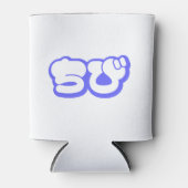 チビ(小さくかわいく書いた感じ)ちび日本の日本語ひらがな 缶クーラー (正面)