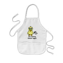 チビ(小さくかわいく書いた感じ)のイースターひよこ、私はイースターエッグを作っています!