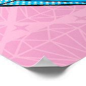 チビ(小さくかわいく書いた感じ)のキャットウーマン、大きなダイヤモンドの上に座る ポスター (角)