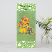 チビ(小さくかわいく書いた感じ)のドラゴン 招待状 (スタンド正面)