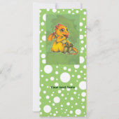 チビ(小さくかわいく書いた感じ)のドラゴン 招待状 (裏面)