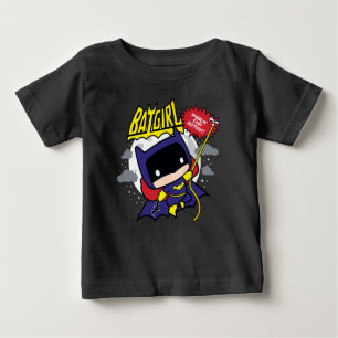 チビ（小さくかわいく書いた感じ）のバットガールが行動準備完了 ベビーTシャツ