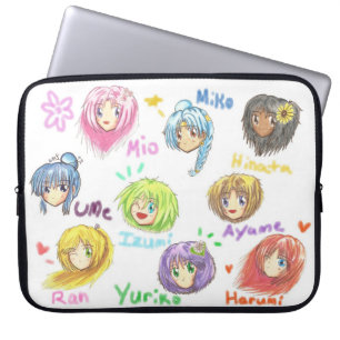 チビ(小さくかわいく書いた感じ)のムーサのすべてのかわいいラップト ラップトップスリーブ
