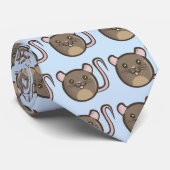 チビ(小さくかわいく書いた感じ)のラット ネクタイ (ロール)