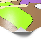 チビ（小さくかわいく書いた感じ）の女の子のバニーのテールフォトプリント フォトプリント            (角)