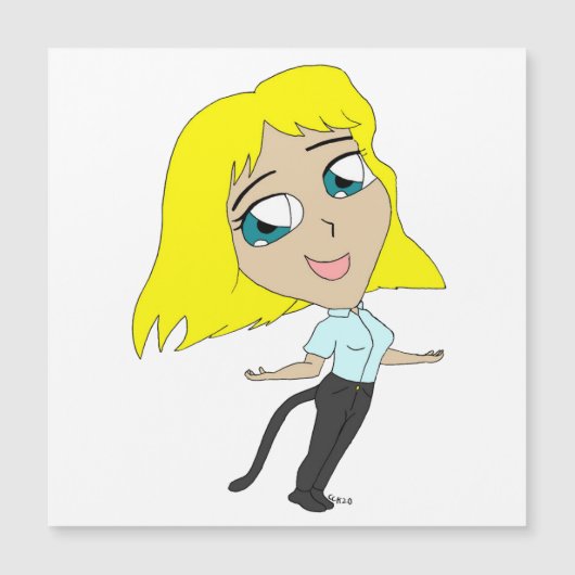 チビ（小さくかわいく書いた感じ）の女の子 (正面)