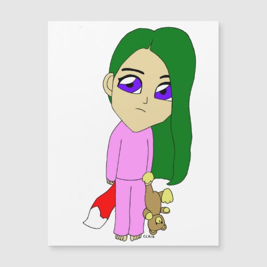 チビ（小さくかわいく書いた感じ）の女 (正面)