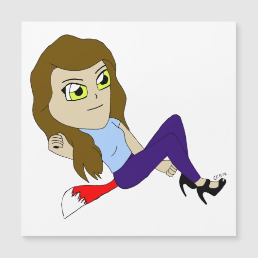 チビ（小さくかわいく書いた感じ）の女 (正面)