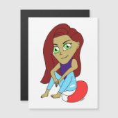 チビ（小さくかわいく書いた感じ）の女 (正面/裏面)