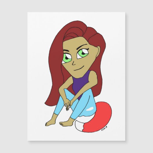 チビ（小さくかわいく書いた感じ）の女 (正面)